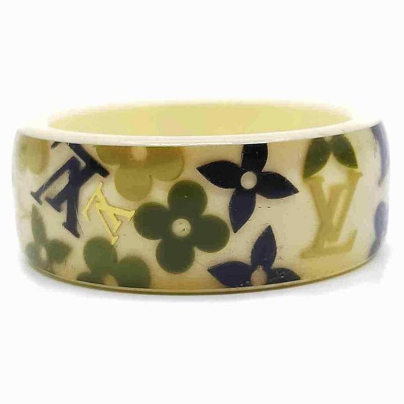 Louis Vuitton Paris Lucite Wide Bangle Bracelet In - Picture 1 of 12